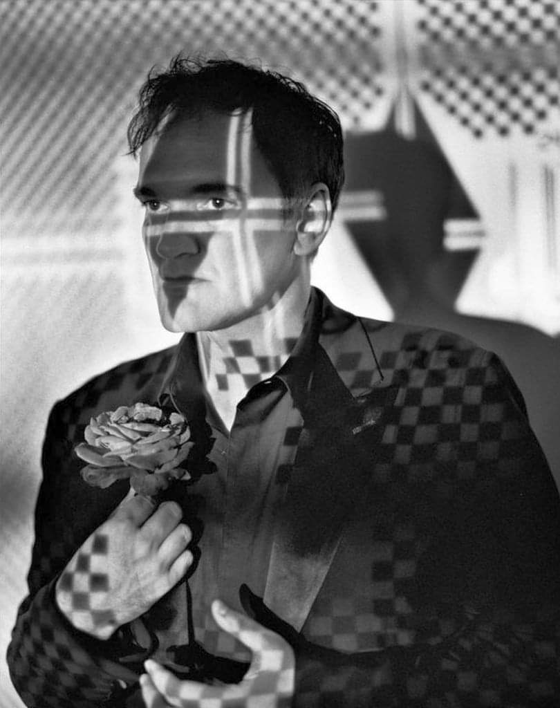 Happy Birthday to Quentin Tarantino who turns 58 today.  Photo by Mark Seliger. 