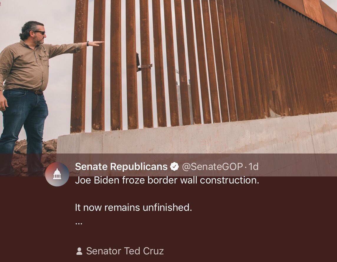 BruceBourgoine's tweet photo. Pretty much proof positive the @SenateGOP still hates @tedcruz.

#resist #VoteBlue #Immigration #SoFlattering! https://t.co/oEhAXAgUTr