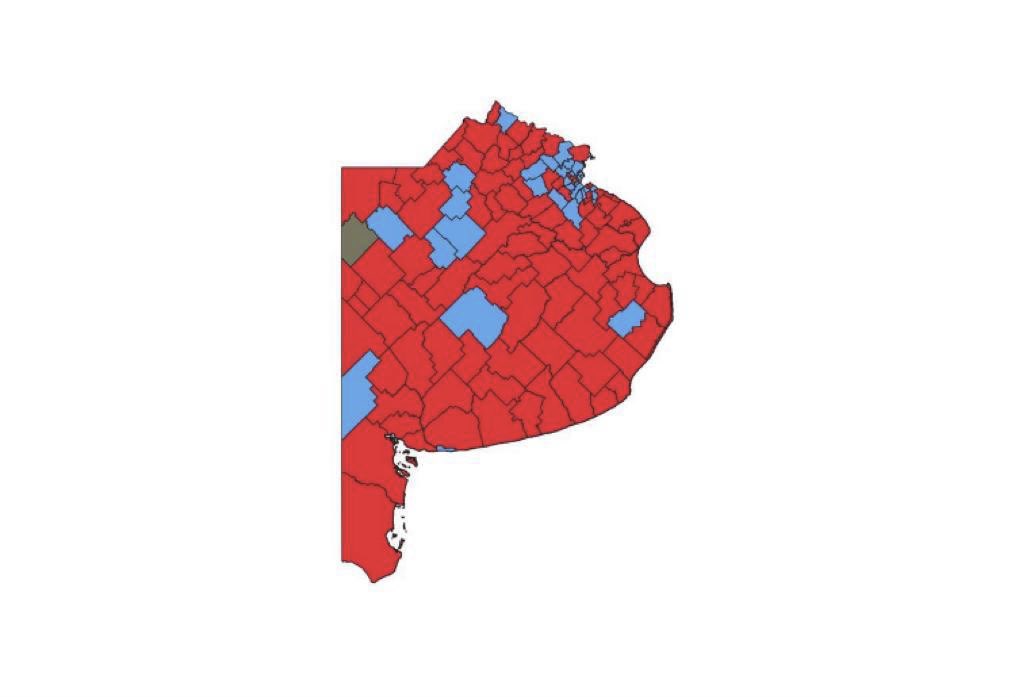 Felicitaciones a todos los afiliados que participaron y se movilizaron en las elecciones internas.
En color rojo los municipios que acompañaron a la lista de #AdelanteBuenosAires y llevaron al triunfo a <a href="/MaxiAbad/">Maxi Abad</a>