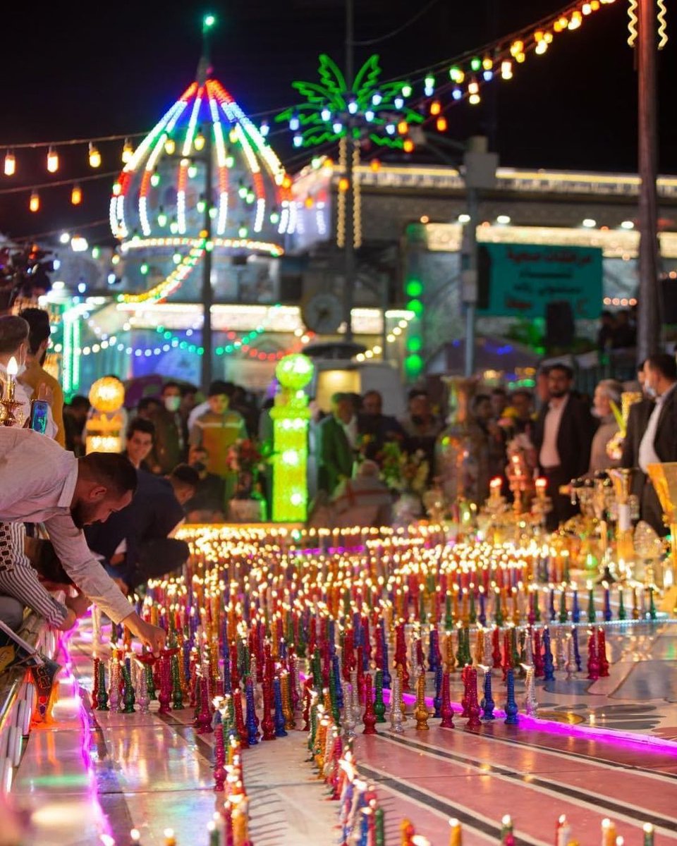 hellfreezeovr's tweet photo. Candle festival in the Holy City of Karbala by maqaam e Sahib uz Zaman عج ♥️ https://t.co/w8GZ3zbHuD