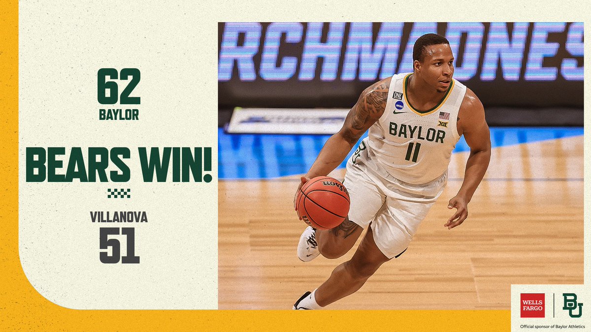 BaylorMBB's tweet photo. 𝐁𝐞𝐚𝐫𝐬 = 𝐄𝐋𝐈𝐓𝐄.

Presented by Wells Fargo

#SicEm 🐻 | #TimeIsNow 🏀 https://t.co/ajdwdh1M0a