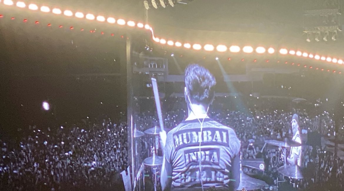 HemalKVaidya's tweet photo. @u2songs Last live @U2 concert pre-COVID.  Mumbai on 15 Dec 2019.  Who could have known?! A trip around the world for this first (and so far only) show in India - though Larry and the Jazz Man said they have to play there again. #JoshuaTree2019 #Namate 🇮🇳 #LoveU2 #Ahimsa https://t.co/TgOuujUTtN