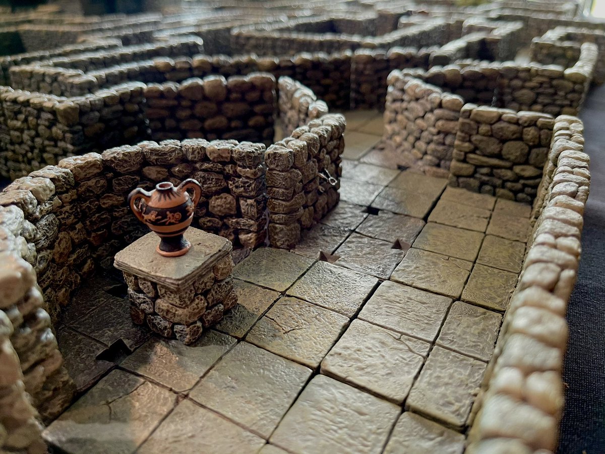 stefandwarven's tweet photo. Tune in tomorrow to the Gary Con Twitch channel to watch me run these poor adventurers through an “old school” classic dungeon! https://t.co/Py1iQZSm0O #dungeonsanddragons #dnd #adnd #gaming #dwarvenforge #garycon #resinterrain https://t.co/vfLNLVLDiR