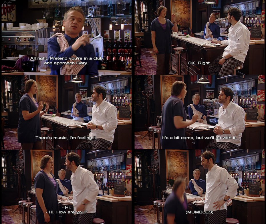 tvshowquote1's tweet photo. #Miranda: Why do people keep saying this? I'm fine with the dating.
Clive: All right. Pretend you're in a club & approach Gary.
M: OK. Right. There's music, I'm feeling it. It's a bit camp, but we'll go with it. Hi!
Gary: Hi.
#MirandaHart #MirandaQuote #MirandaSeries1 #BBCmiranda https://t.co/LDAhzOMJlq