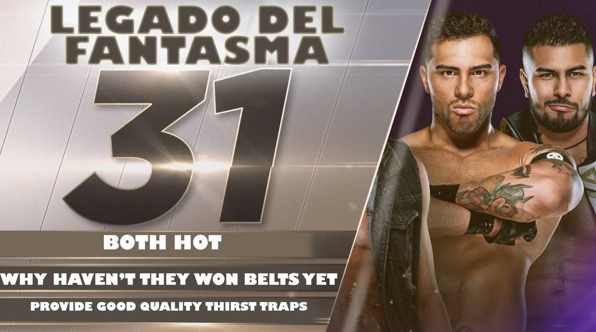 34- Karrion Kross33- MVP32- Jinder Mahal31- Legado del Fantasma (Joaquin Wilde & Raul Mendoza)