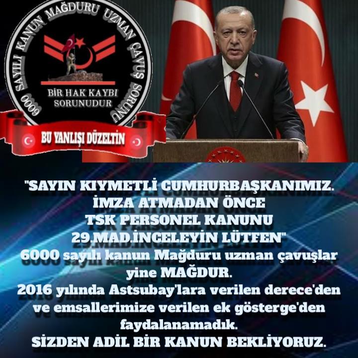 🇹🇷 SAYIN KIYMETLİ CUMHURBAŞKANIMIZ.🇹🇷
🇹🇷 MİLLİ SAVUNMA BAKANIMIZ.
"6000 SAYILI KANUN MAĞDURU UZMAN ÇAVUŞ'LAR HAKLARINI TAM OLARAK İSTİYOR"
<a href="/tcbestepe/">T.C. Cumhurbaşkanlığı</a>
<a href="/RTErdogan/">Recep Tayyip Erdoğan</a>
<a href="/Akparti/">AK Parti</a>
<a href="/tcsavunma/">T.C. Millî Savunma Bakanlığı</a>
<a href="/alp_kavaklioglu/">𝑨𝒍𝒑𝒂𝒔𝒍𝒂𝒏 𝑲𝒂𝒗𝒂𝒌𝒍ı𝒐𝒈̆𝒍𝒖</a>
<a href="/TSKGnkur/">TSK</a>
<a href="/iletisim/">T.C. İletişim Başkanlığı</a>
<a href="/fahrettinaltun/">Fahrettin Altun</a>
<a href="/kayaismail80/">İSMAiL KAYA 🇹🇷</a> 
<a href="/ZehraZumrutS/">Zehra Zümrüt Selçuk</a>
@yilmaz_ismet58