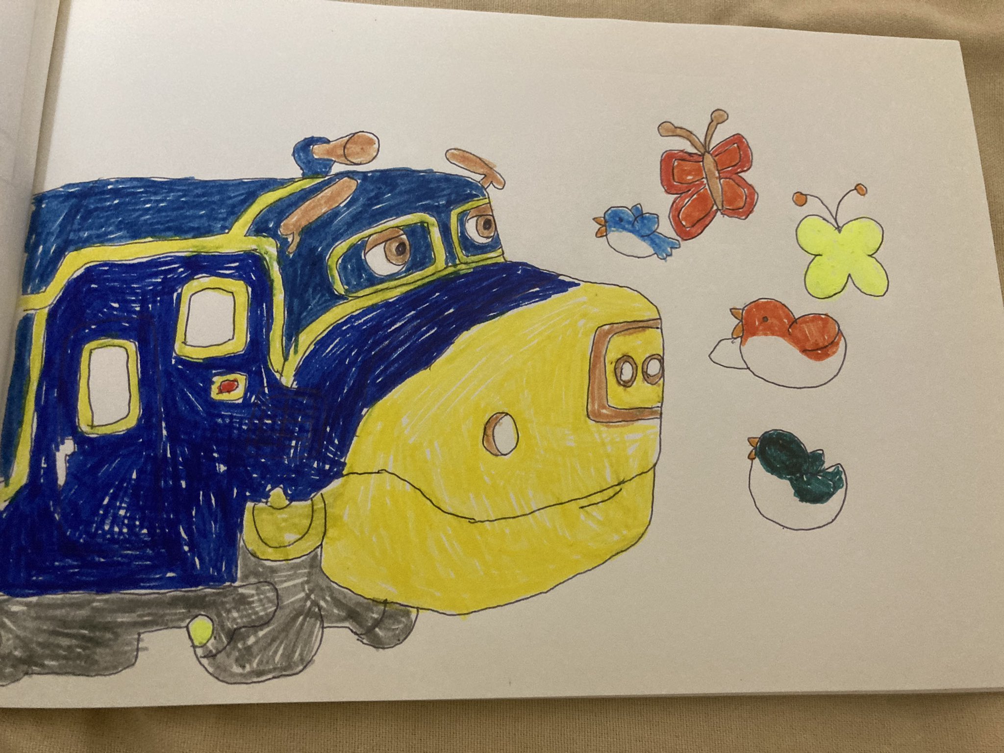 チャギントンコレクション ブルースターと春のイラストは蝶々と小鳥です チャギントン Chuggington T Co K0ovhwqanw Twitter