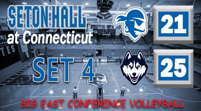 SHUVolley's tweet photo. Seton Hall falls to UConn in four sets.  Taylor Jakubowski picks up her seventh double-double in 11 matches this year.

Reagan Hopp erupted for 14 kills with only one attack error.

#HALLin 🏐🏴‍☠️🏐 https://t.co/IoS0SemZcz