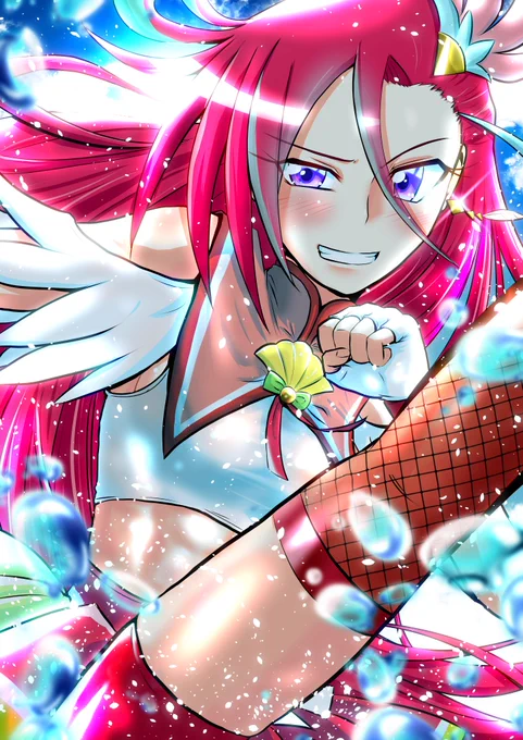 キュアフラミンゴ! #プリキュア週ドロ  #トロプリ #precure 
