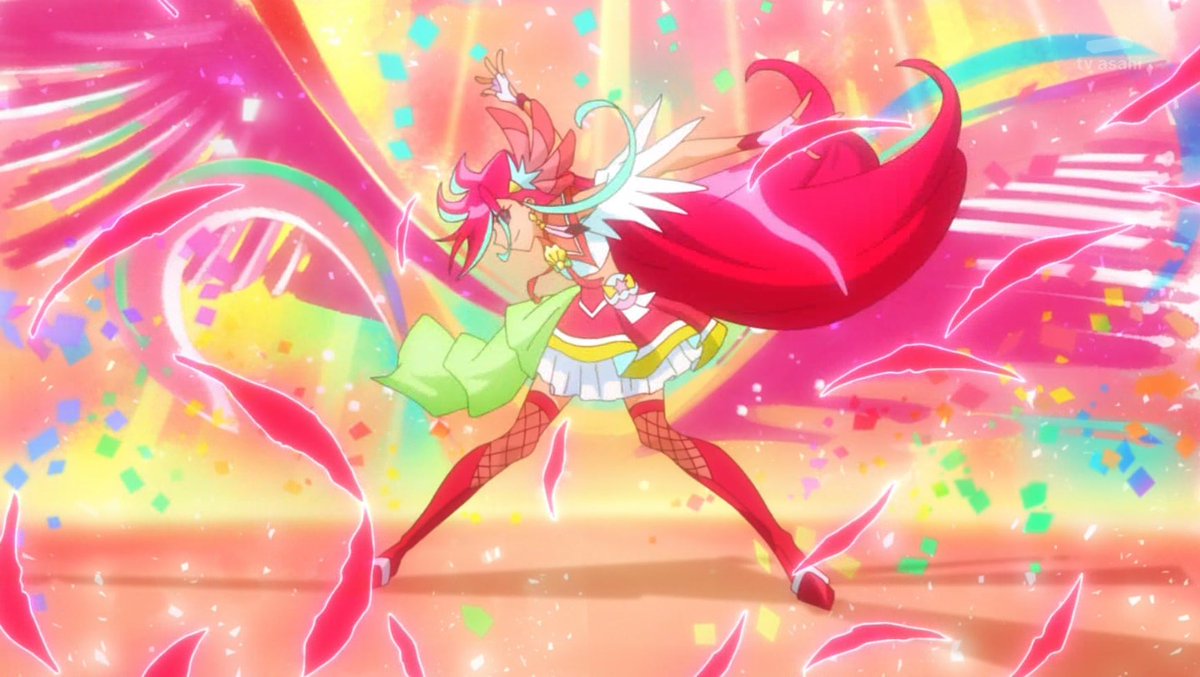 Da ディーエー さん プリキュア初の網タイツ キュアフラミンゴ カッコイイ どことなくタジャドル感漂う Precure プリキュア トロプリ