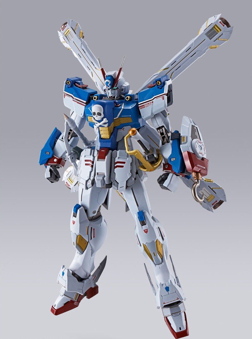 roboguardians's tweet photo. New release in the Metal Build line - Crossbone Gundam X-3.
 In addition to the Crossbone Gundam X-3, the kit includes the Mobile Armor EMA-06 Elegolea.

 The release is in August. https://t.co/PVNu318Z9K