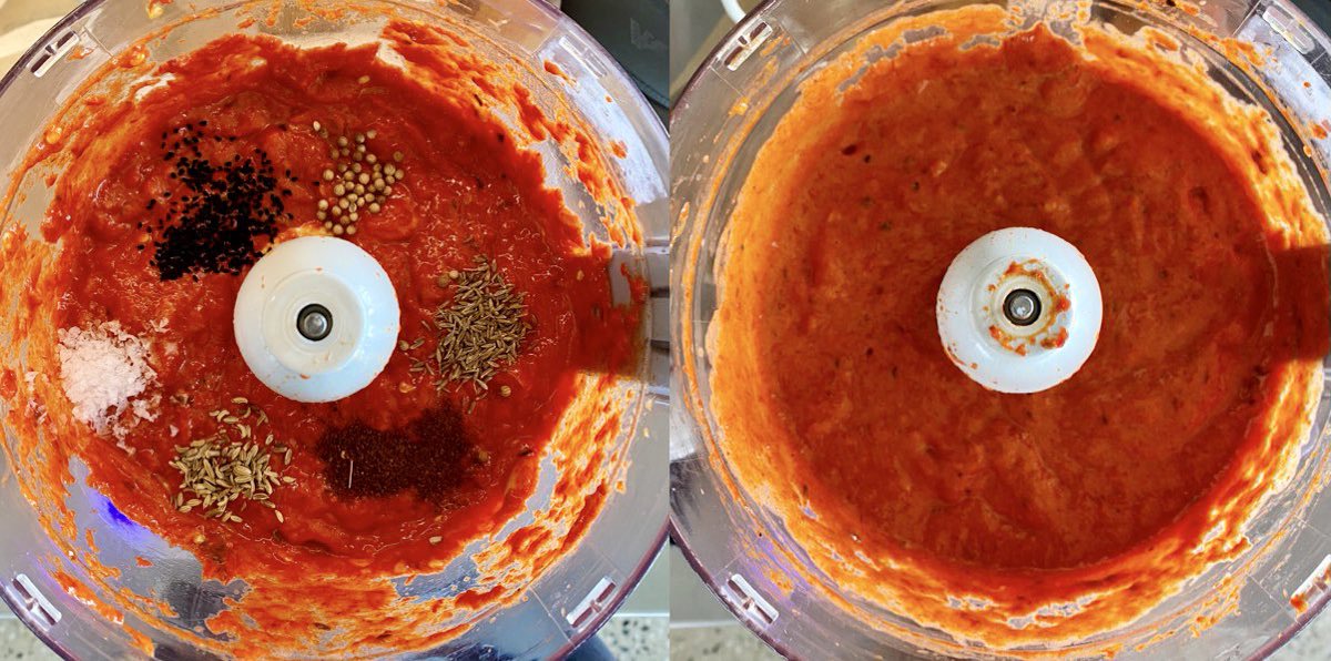 CallissClan's tweet image. Romesco sauce is done ✔️ 
#MattWilkinson #MrWilkinsonsFavouriteVegetables #homegrown capsicums, thyme, oregano &amp;amp; garlic #mymenuplan