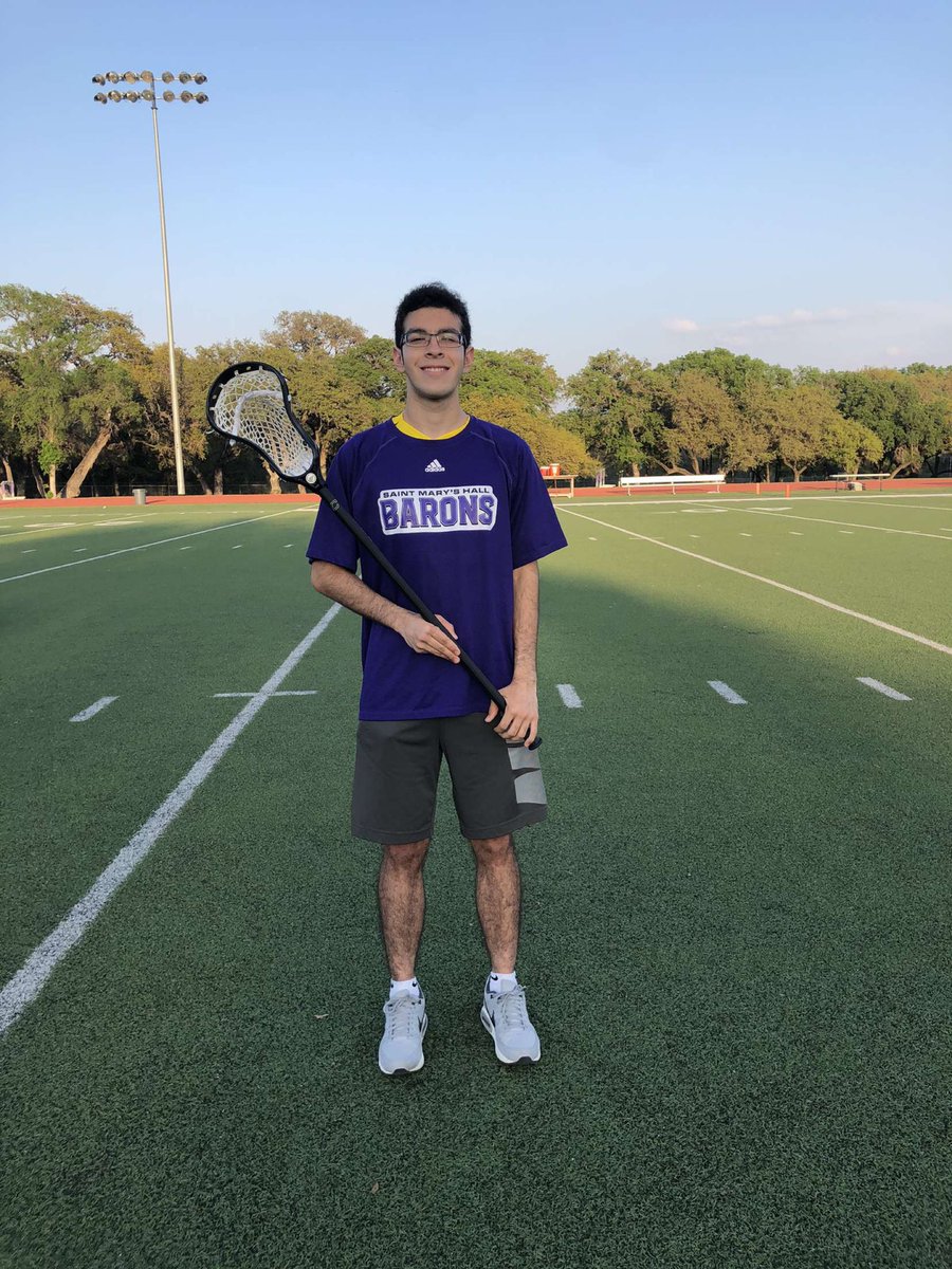 Barons_lax's tweet photo. Junior Gian “The Basket Weaver” A. has been putting in hours of work outside of practice. Here he is shooting on campus this weekend with his brand new stick. His speed, work ethic, and dedication to the team are noted and appreciated. #gobarons #Barons_ShieldsUp https://t.co/AQRZfxuP9d