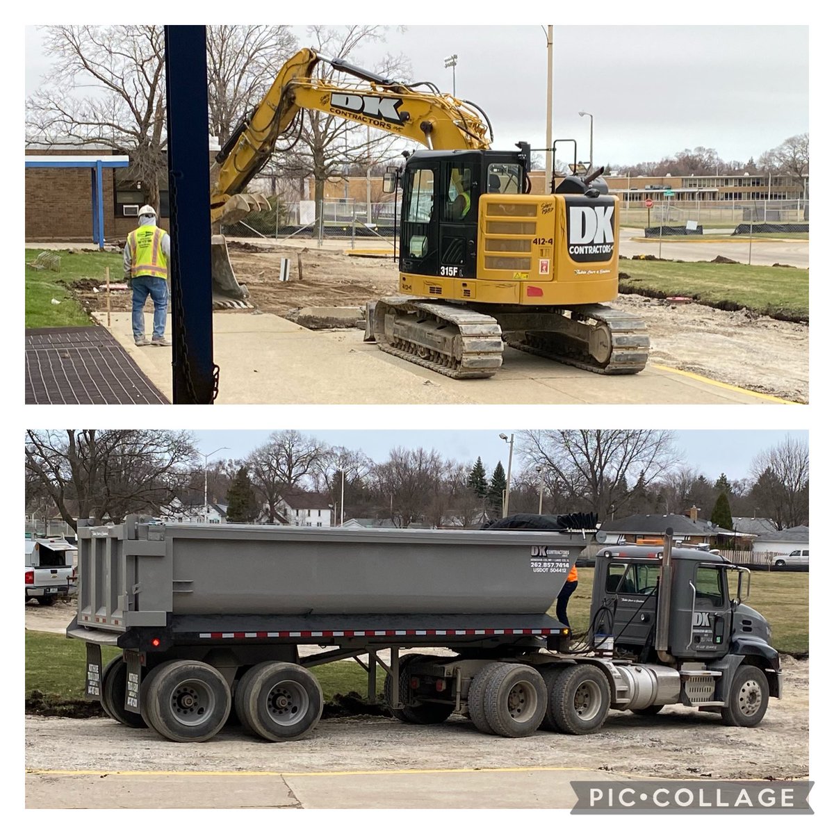 wayneatschool's tweet photo. It’s beginning to look a lot like Christmas—I mean CONSTRUCTION—Everywhere you go!  (Wrong word sung to the same tune.)  ...But the prettiest sight to see is the New Neal that will be at your own front door! (Sorry.  That holiday tune is stuck in my head.)  #newneal #nmsalove https://t.co/YBMGUD1Bb5