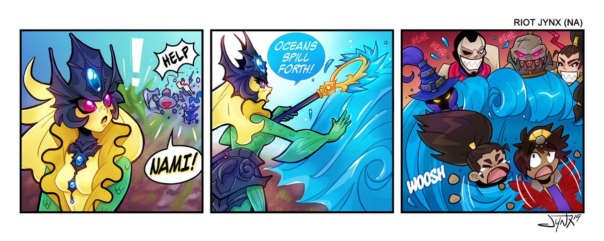 Sunday LoLz!

Nami to the rescue!?‍♀️?
?: riotjynx
#SundayComics 