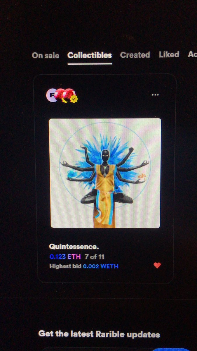 💙By The Way, only 7 pieces left. 
🔥Hurry up to purchase one of this pretty, incredible, great, amazing, wonderful items🙂

rarible.com/token/0xd07dc4…