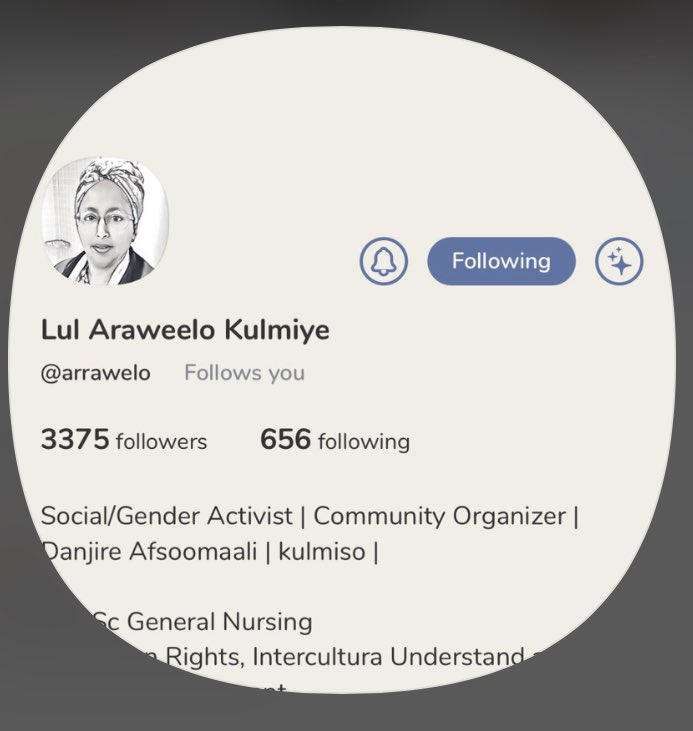 DeeqAfrika's tweet photo. @joinClubhouse please bring @LKulmiye account back. I don’t understand how such a forward thinking and one of the most respected social activist in the #Somalia diaspora can be reported &amp; her account closed in order to silence her.  #BringBackAraweelo https://t.co/TkA55twk1c