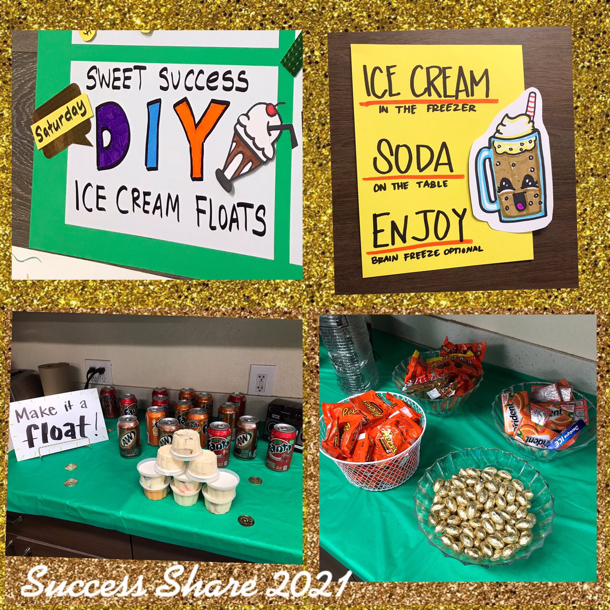 Celebrating our 2H sweet success! Ice cream floats, treats and sunshine ☀️