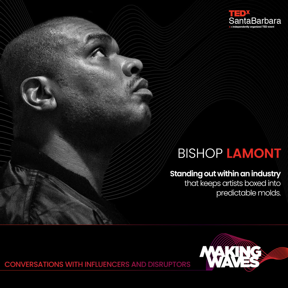 BishopLamont's tweet photo. *Mark your calendars* This coming Wednesday, March 31st, 4pm pacific time! I'll be speaking at TEDx Santa Barbara! Tune in! Make sure you visit https://t.co/WLtPphR94v and please spread the word! @tedxsb

#bishoplamont #tedxsantabarbara #tedtalk #hiphop #motivation #soulprotein https://t.co/uEJeKIBUNC