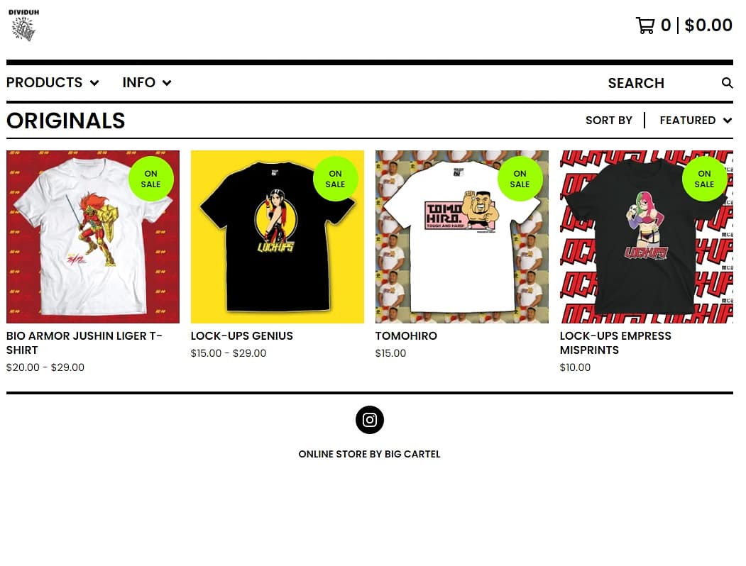 SPRING CLEANING @ dividuh.bigcartel.com