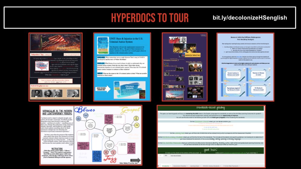 Missing this session at #SpringCUE? Decolonizing High School English with HyperDocs Mar 27, 5:00 PM PST THIS is the work that can & should be happening @_MsRazi @mshewittking @kellyihilton are doing this through purposeful lesson design & sharing all the Hyperdocs @TsGiveTs