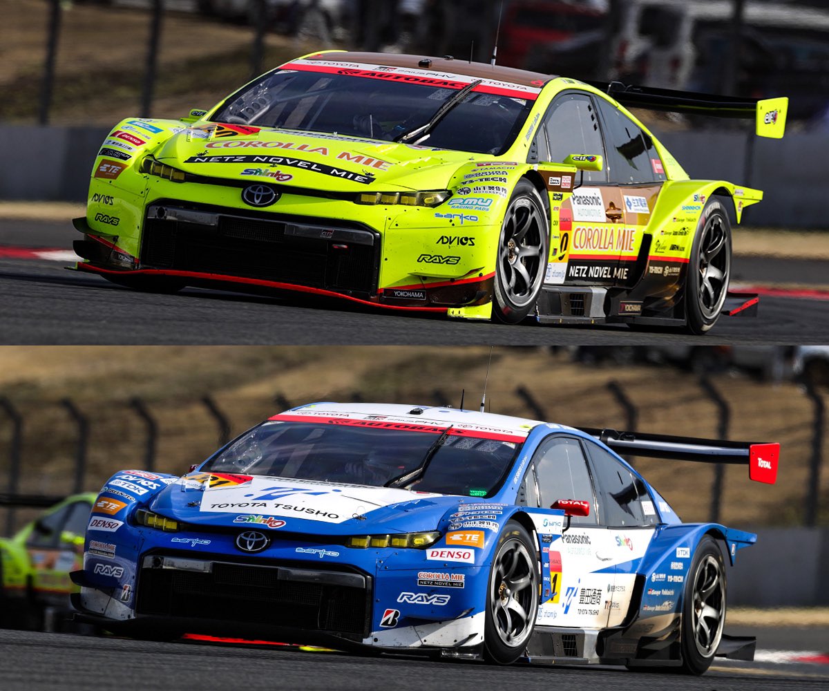 TOYOTA_GR's tweet image. ＼#SUPERGT GT300 Photos📸／

富士スピードウェイでの公式テストから、GT300クラスのTOYOTA/LEXUS陣営7台をご覧ください🚗💨

#30 TOYOTA GR SPORT PRIUS PHV apr GT
永井宏明／織戸学

#31 TOYOTA GR SPORT PRIUS PHV apr GT
嵯峨宏紀／中山友貴

#PriusPHV

＜続く＞