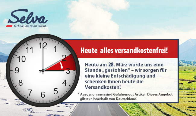 Irgendwie nervig, muss aber weiterhin sein: die Zeitumstellung! Auch in der letzten Nacht wurde uns mit dem Beginn der Sommerzeit wieder eine Stunde ‚gestohlen‘ – aber keine Sorge: Bei SELVA werden Sie zumindest ein wenig dafür ‚entschädigt‘ …

selva.de/blog/2021/03/2…