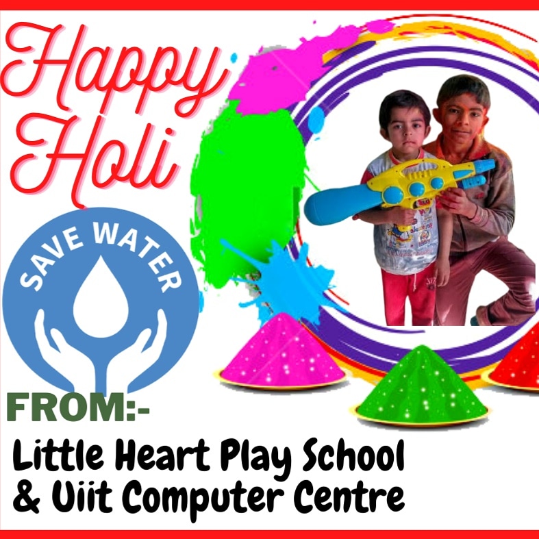 Uittech's tweet photo. Happy Holi &amp; Save Water https://t.co/sTNLkKWdm8