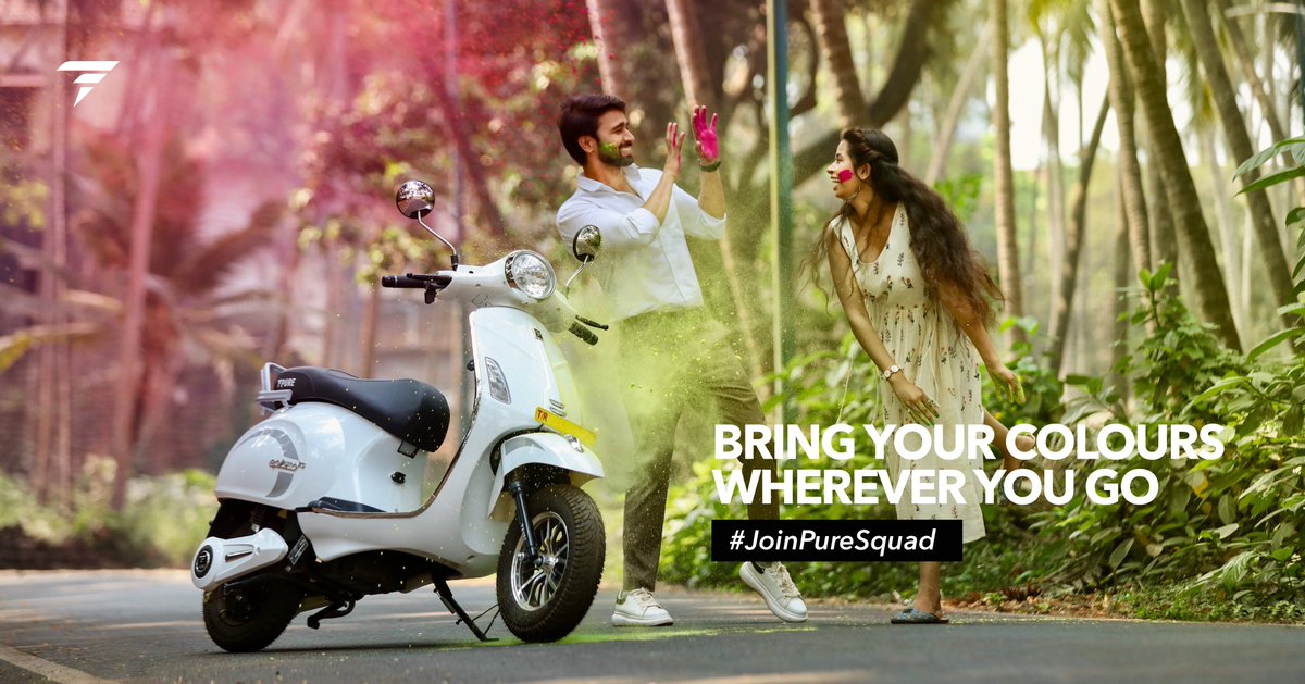 pureenergyindia's tweet photo. BRING YOUR COLOURS WHEREVER YOU GO
Wish you a happy and joyful Holi π
.
.
.
.
.
#holi #holifestival #colour #innovative #JoinPureEV #excellent #electric #economical #ecofriendly #Pure #PureEV #EV #ElectricVehicle #PowerSource #scooter #ride #drive #future #wow #cleanenergy https://t.co/4ZYT0GoARp