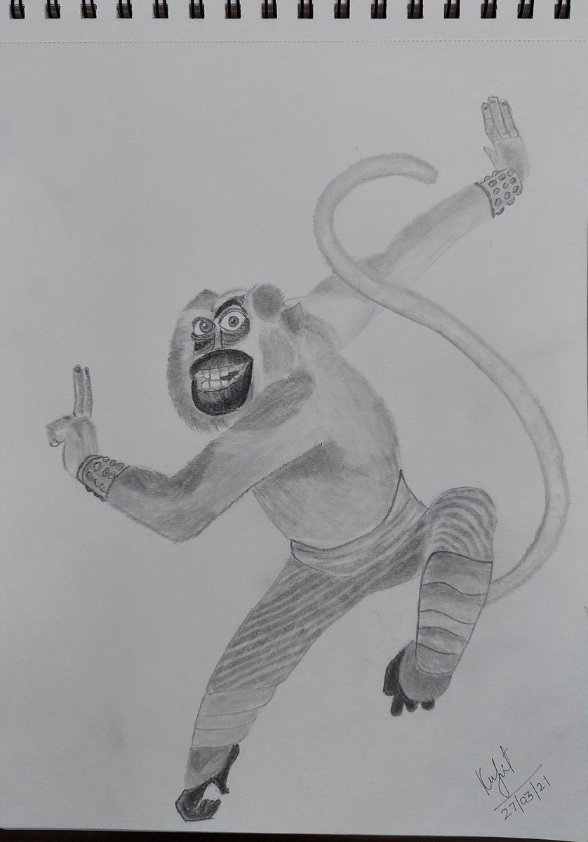 KalpitKshatriya's tweet photo. Master Monkey, Kung-fu Panda
#kungfupanda #mastermonkey
#pencilsketching #graphitepencil #artist #drawings #art #priyanka #illustration #draw #artpencil #drawing #sketching #sketches #pencilartist #pencil #pencildrawing #freehand #portrait #priyankadhelia #graphite https://t.co/RgzjNcURyA