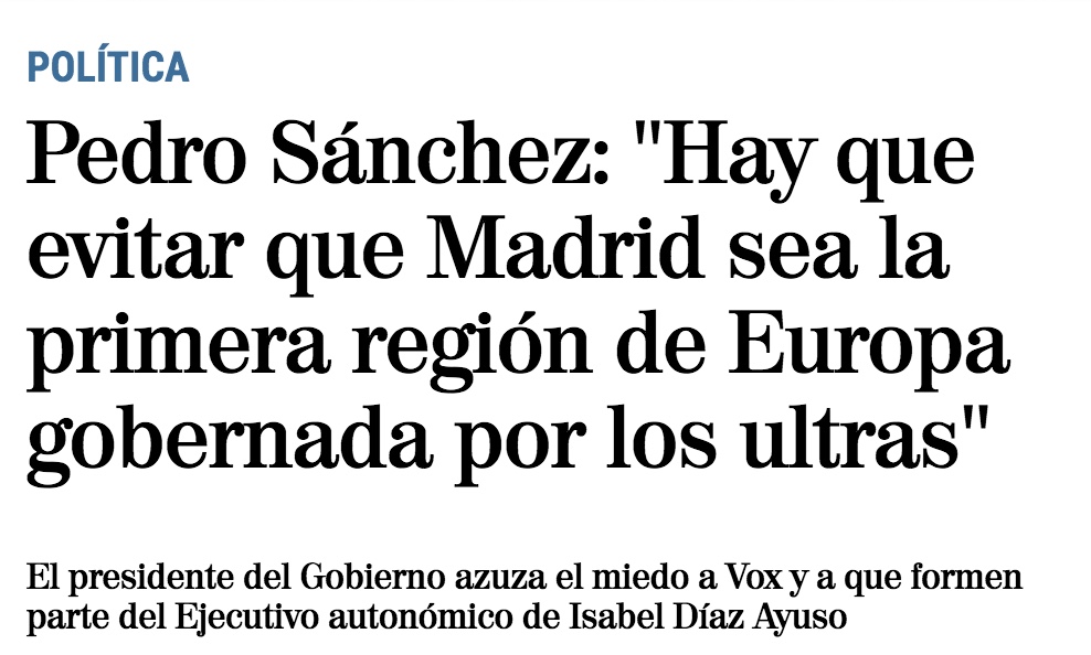 Llega tarde, Presidente. En Cataluña y en el País Vasco llevan gobernando casi ininterrumpidamente desde 1980.