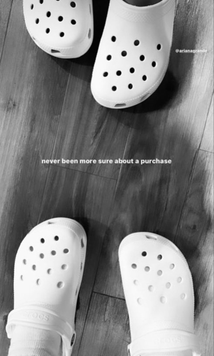 myronsmoonlight's tweet image. me either. #crocsforlife