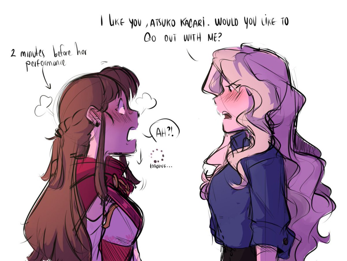 More Diakko because i have a lot of old Art, yup
#LittleWitchAcademia #lwa #AtsukoKagari #Akko #LwaAkko #DianaCavendish #LwaDiana #Diakko #fanart