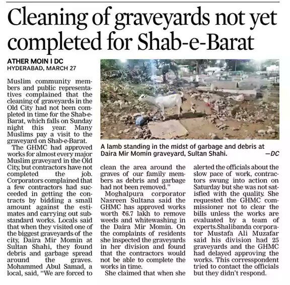 athermoin1's tweet photo. Cleaning of graveyards not yet completed for Shab-e-Barat
https://t.co/Z1616dHk2g
#GHMC #Muslim #WaqfBoard #TSWB #OldCity #Hyderabad https://t.co/2HktoWk4Qt