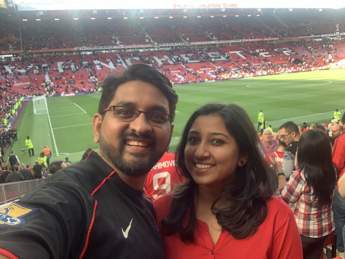 visakh7's tweet photo. @ManUtd First PL game and match experience at the #TheatreOfDreams #OldTrafford #WorldTheatreDay #ManUtd #DreamComeTrueMoment #RedDevilForLife @ManUtd vs @LCFC Sep 14, 2019. Ohhh what i wouldn’t give to be back at the theatre of dreams!!😍 https://t.co/3JwZ1Q2I7Q