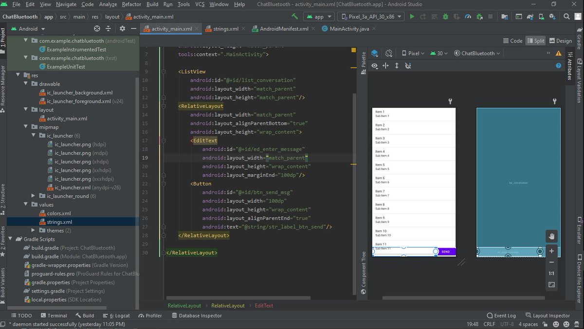 AngeloD91165733's tweet photo. #androidDeveloper #chatBlueTooth #Java https://t.co/iABZ3BRwn0