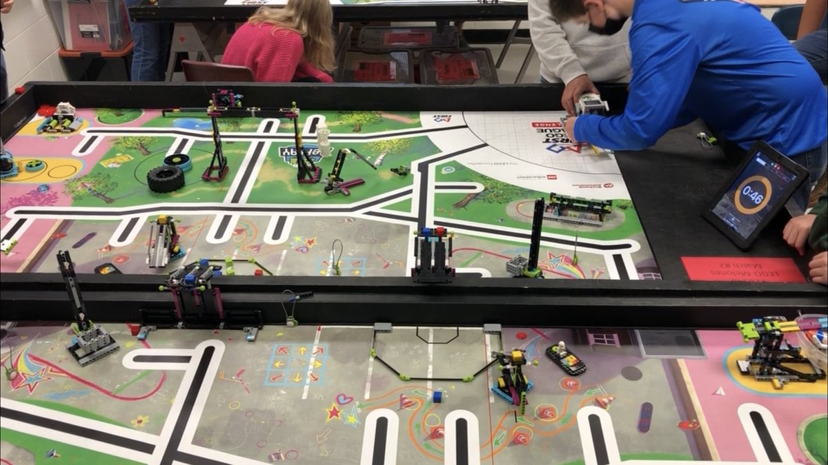 MarisaSolomon47's tweet photo. Three of the KJH #KaufmanRobotics teams competed today. All three made gains in their top Robot Game score and impressed the judges with their research, core values and preparation. One was Grand Champion. It was a great #RobotDay @KaufmanISD @FIRSTinTexas @firstlegoleague https://t.co/5qFVZyBDDo