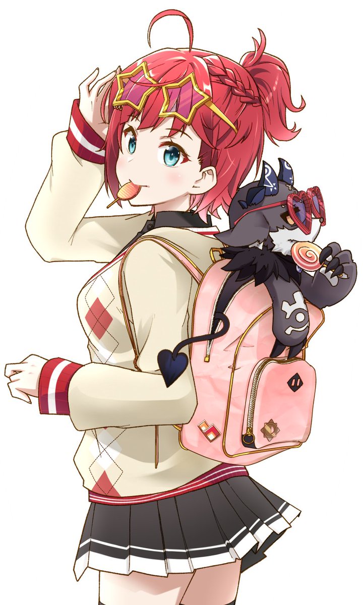 「一緒に旅をしたり、美味しいものを食べたり
 #アカネ色の世界 #でびるさまにささ」|外海良基のイラスト