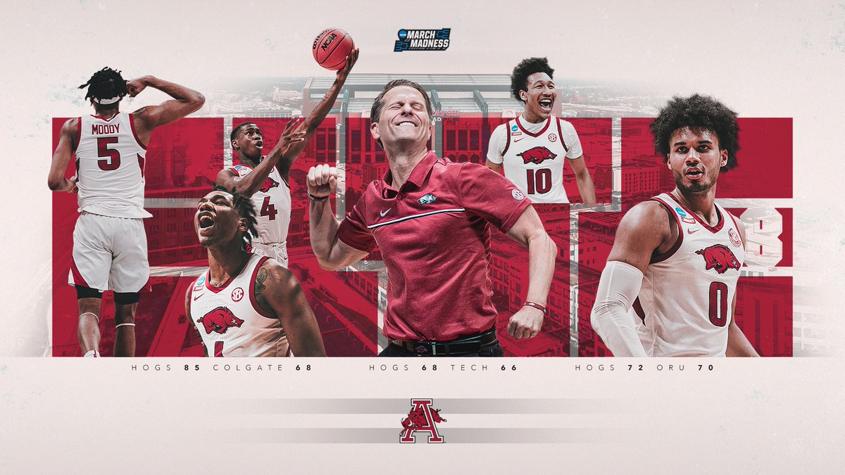 RazorbackMBB's tweet photo. Pssst

We're in the ELITE EIGHT https://t.co/WGU7Abkano
