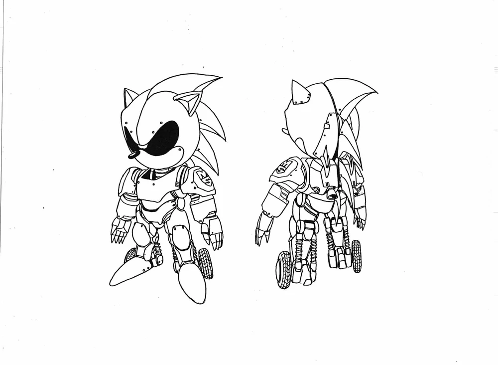 JPGear on X: (WIP) This was inspired by Metal Sonic's overclock mode from Metal  Sonic Rebooted.  / X