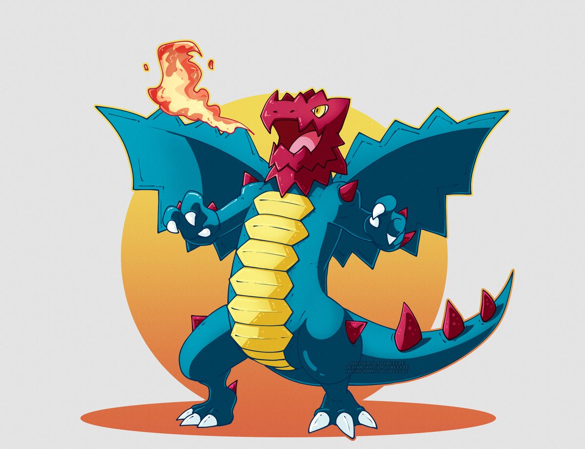 LadyBeelze's tweet image. Fire made this unpleasant 💀

#pokemon #druddigon