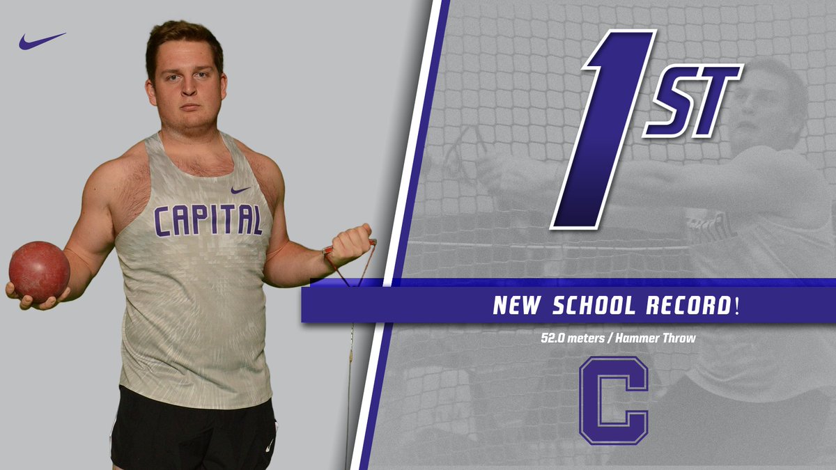 cap_athletics's tweet photo. Congratulations to Josh Miller on ANOTHER school record, paired with a couple wins at the April Fools Invitation at Otterbein! Capital took 5th as a team. Check out all the action in today's recap! #capfam #captrack #OAC #D3Track

📰 https://t.co/GqsvyGJFtH https://t.co/JNKmcMitHu