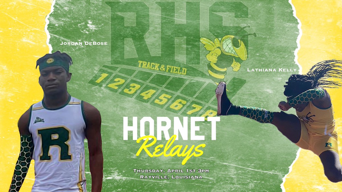 RayvilleF's tweet photo. Come support Rayville Track and Field April 1st 🎥🍿 gone be some heat🔥in the stadium y’all definitely don’t wanna miss out! Admission $5
#WhyNotUs😤
#VilleSpeed💨
#OutWorkYourTalent🦍🐝 https://t.co/VML1PFVEWZ