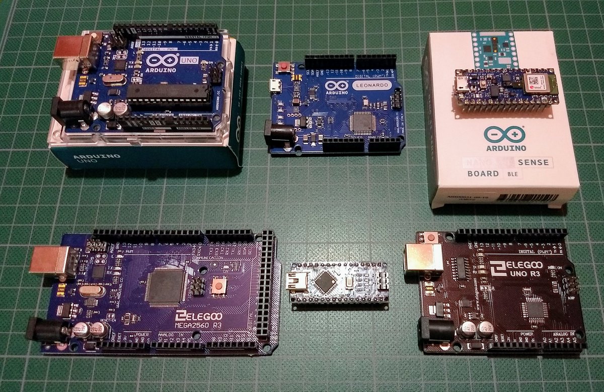 baijorge's tweet image. My @arduino collection:

2 UNO
1 Mega
1 Leonardo
1 BLE Sense
6 nano

Of course, a lot of sensors, actuators, breadboards and jumper cables!

#ArduinoDay #ArduinoDay2021 

#Electronics #Automation

#LearnToCode #C C++ 🤓