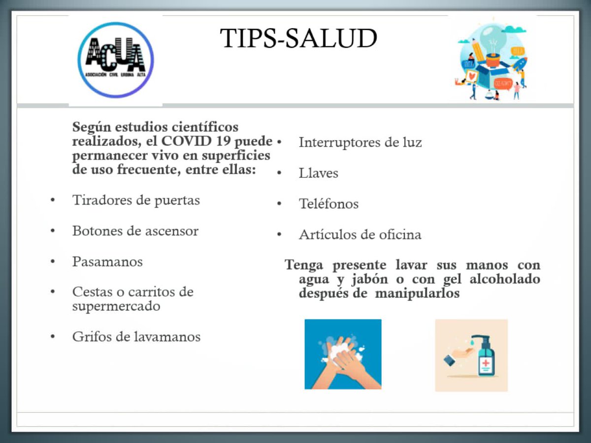 UrbinaAlta's tweet photo. Nuestro #ACUATip de hoy #27feb #COVID19 #Salud https://t.co/OsbHlT5nmz
