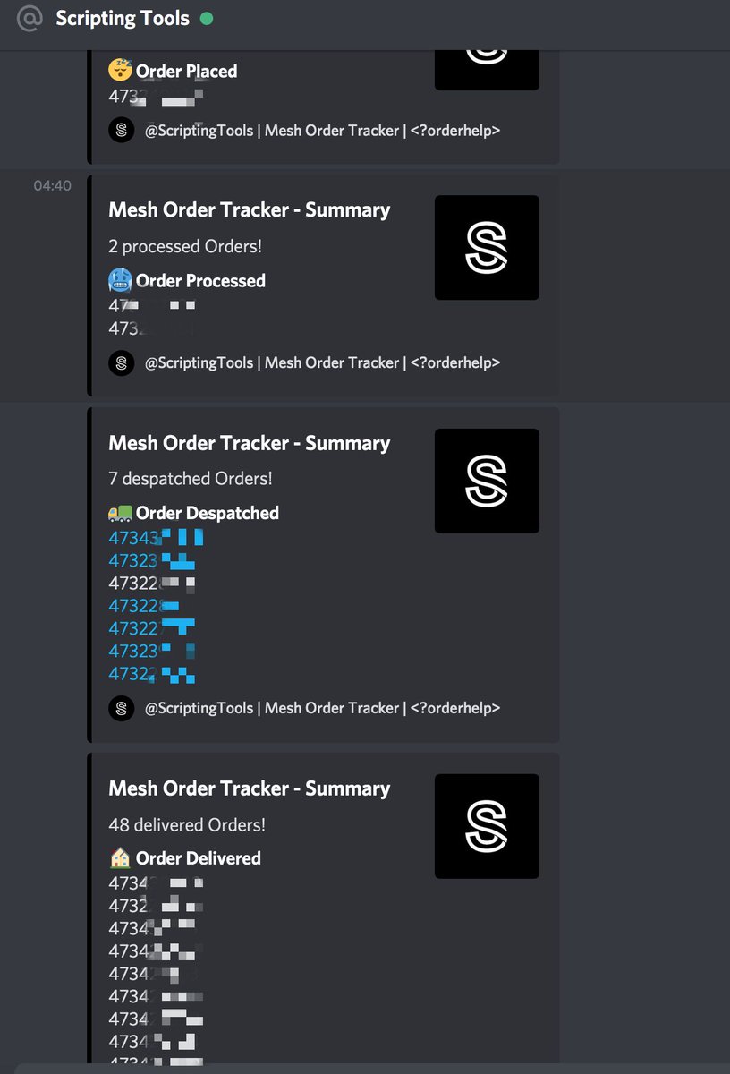 scriptingtool's tweet photo. MESH - Order Tracker Update

- added tracking links to summary to each order
- added automated Hermes Tracking if there is a Hermes tracking link available to a despatched order https://t.co/0bynSnFUvH
