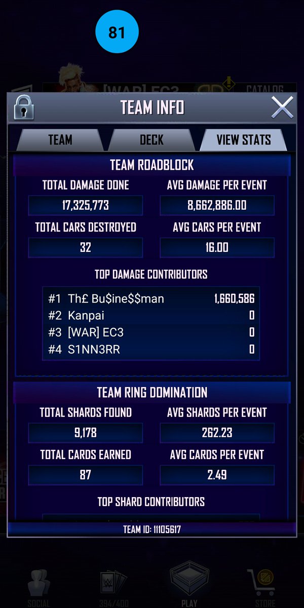 EC3onSC's tweet image. We are still looking for new members! RR21 or higher tier. 210 RTG, 10 RD, Max TBG with no lost attacks. DM me or @stabologlou for more info! #WWESuperCard #WWESC #SuperCard