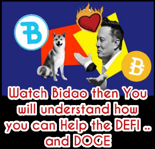LuMon52814762's tweet photo. @elonmusk Let's see if you see Away even with Crypto ..... In DeFi there is a Coin ... Which From Value is Stability to all Crypto ..... Bidao ➕ (all Crypto) = ❤️ https://t.co/6xsGBDVV74