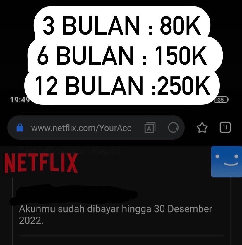 fitryclothes's tweet photo. @cacangak @sosmedkeras netflixnya kakak full garansi https://t.co/xU4Xbk0MiN