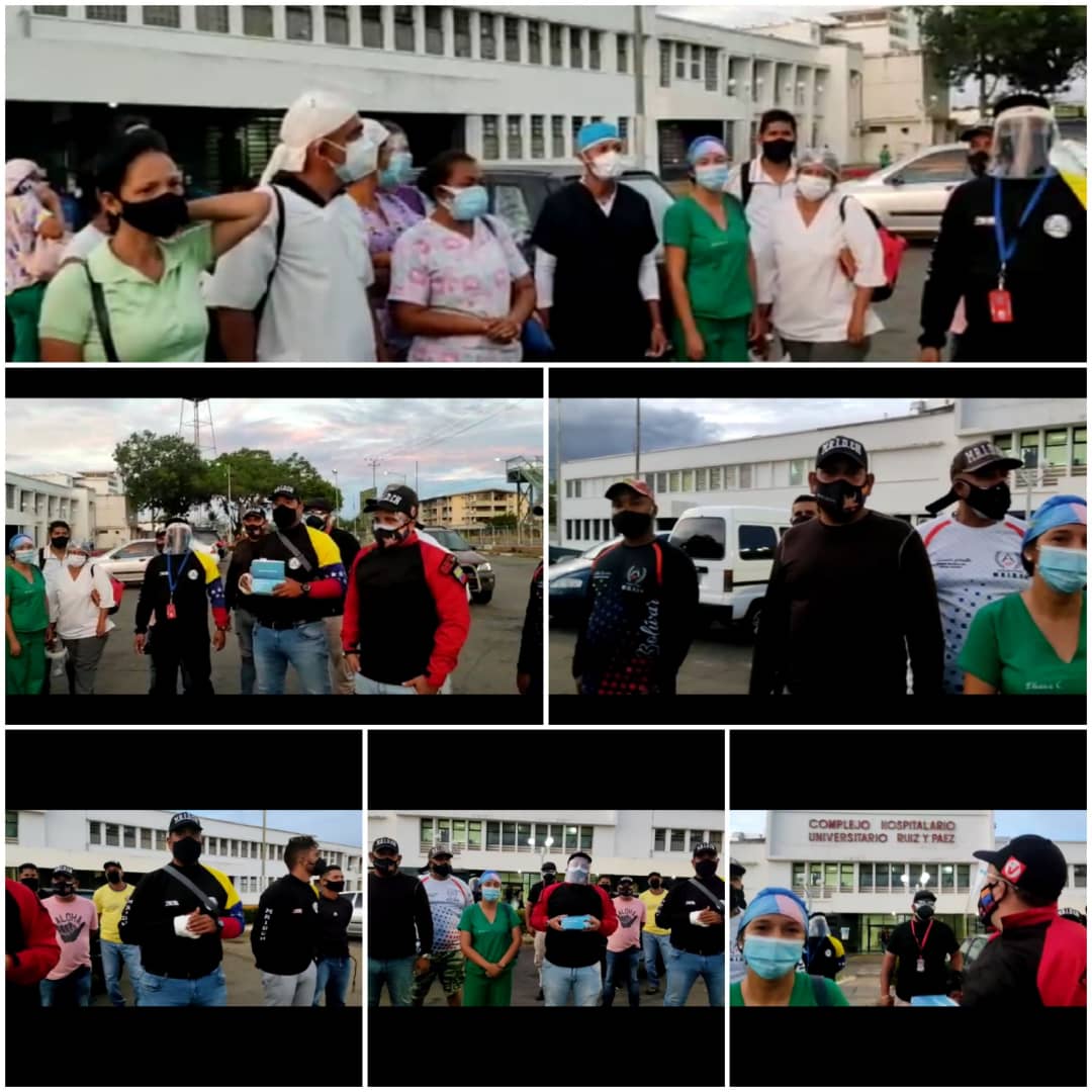 MRIDCH2's tweet photo. #27Mar2021 #MRIDCH Bolivar en nombre de nuestro Presidente @NicolasMaduro y nuestro Gobernador @justooguera, dotando de tapabocas a medicos (as) y enfermeros (as) del Hospital Ruiz y Páez, juntos luchando contra la terrible enfermedad Covid19 @GobJustoNoguera https://t.co/WAJKqzRWja